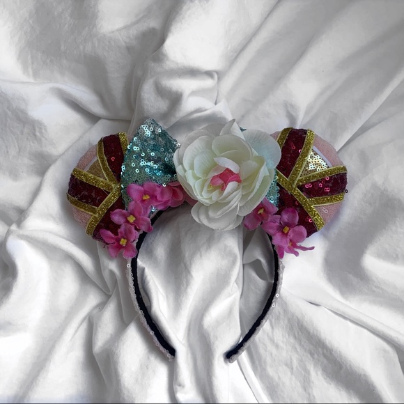 Disney Accessories - Custom Mulan Minnie Ears